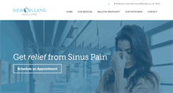 Desktop Screenshot of neworleanssinuscenter.com