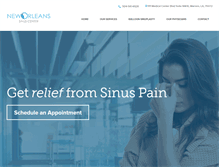 Tablet Screenshot of neworleanssinuscenter.com